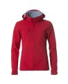 Dames Softshell Jas Hoodie Clique Basic Rood